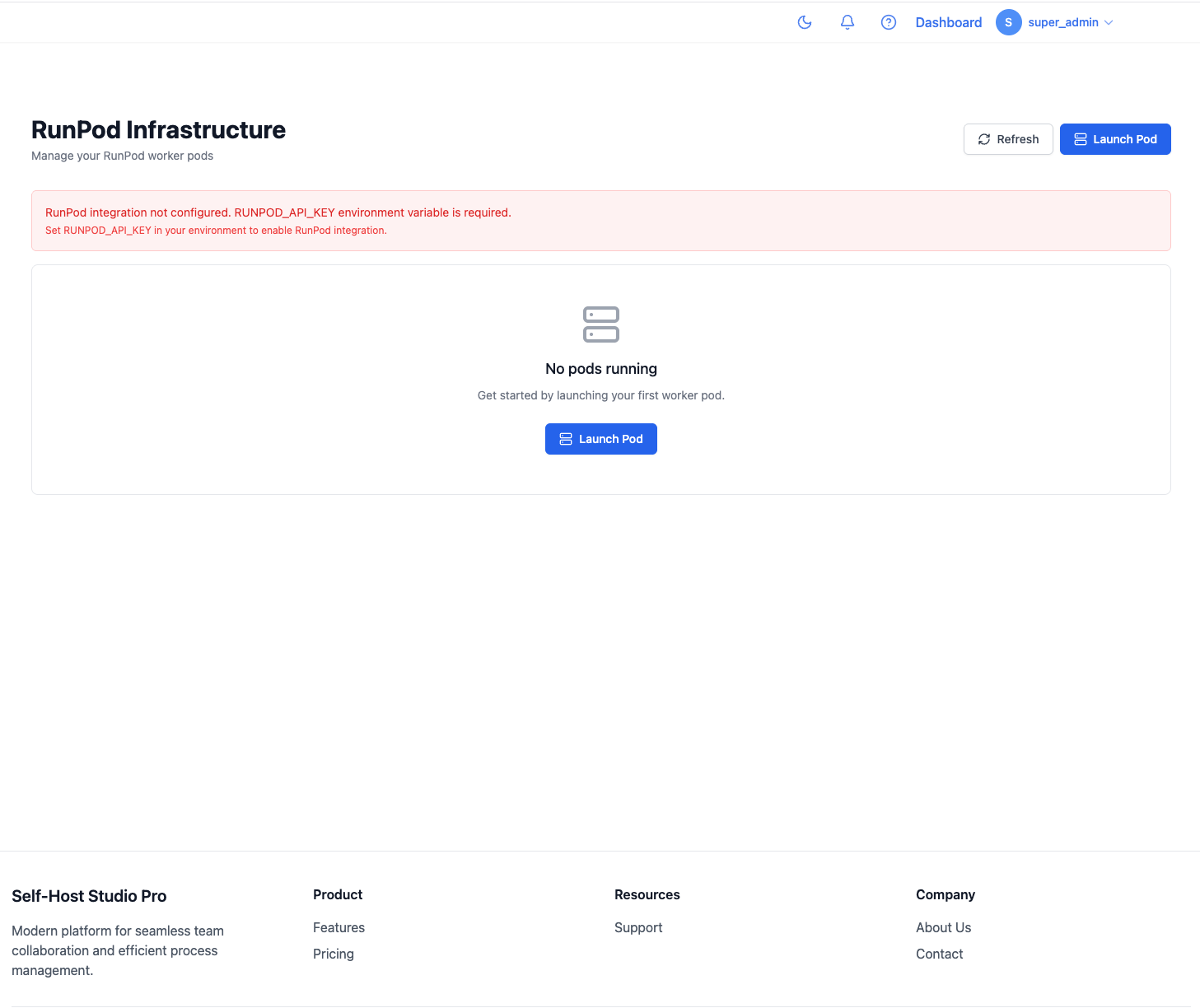 RunPod Infrastructure